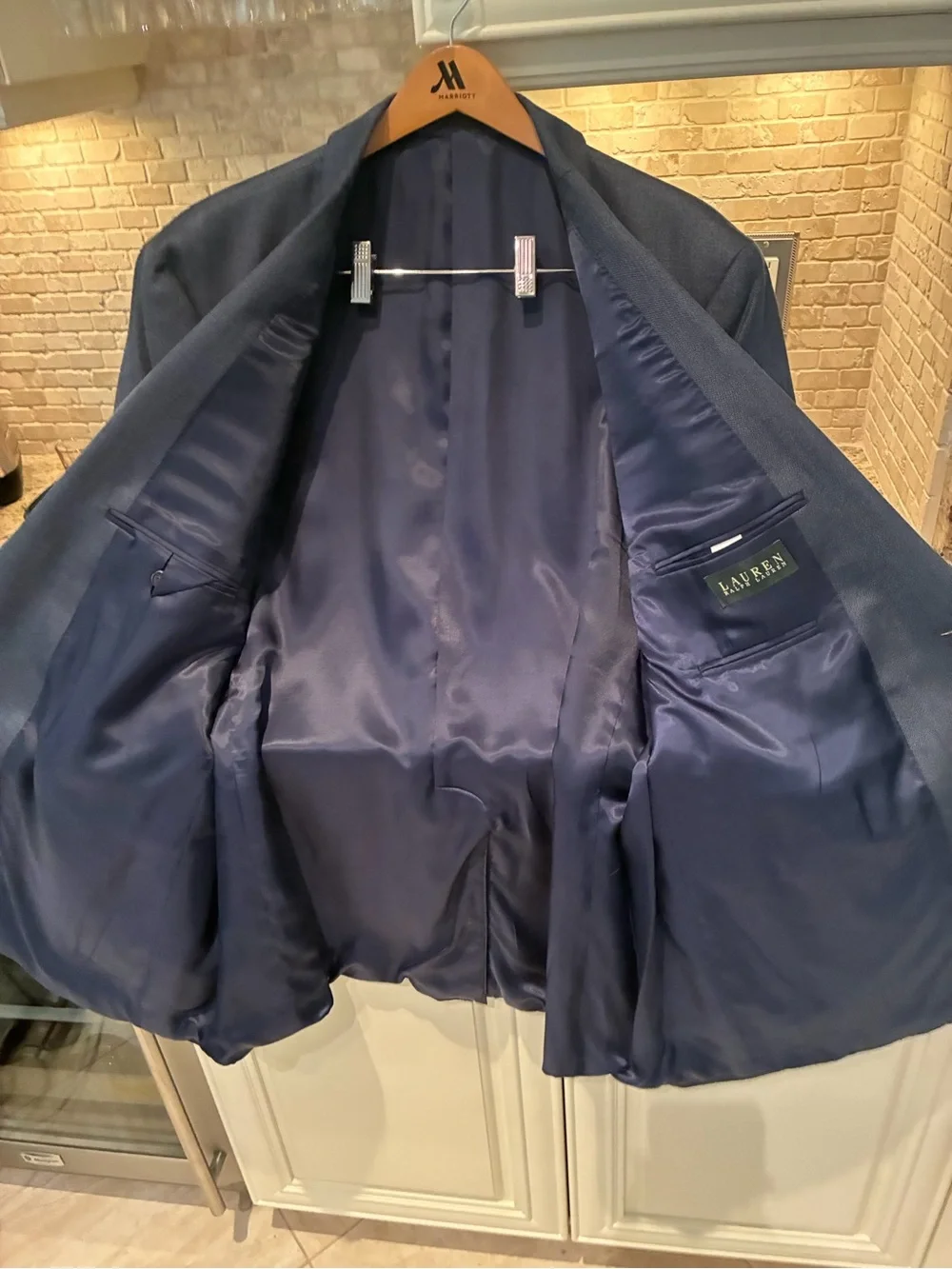 Lauren Ralph Lauren Men's Dark Navy Two-Button Sport Coat